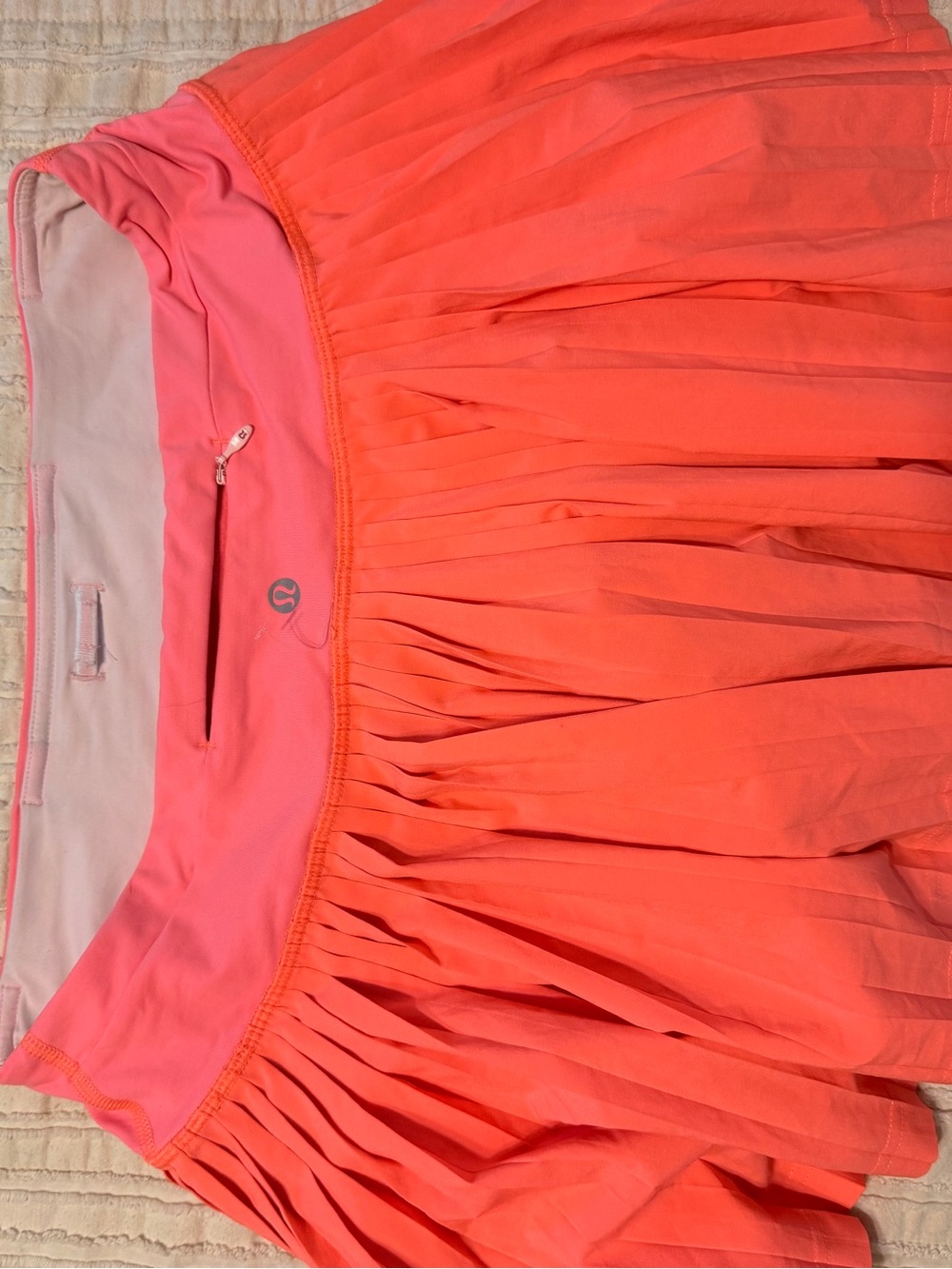 Lululemon Hot Pink Pleat to Street Skirt II Lined Tennis Athletic Workout Mini - Picture 5 of 6